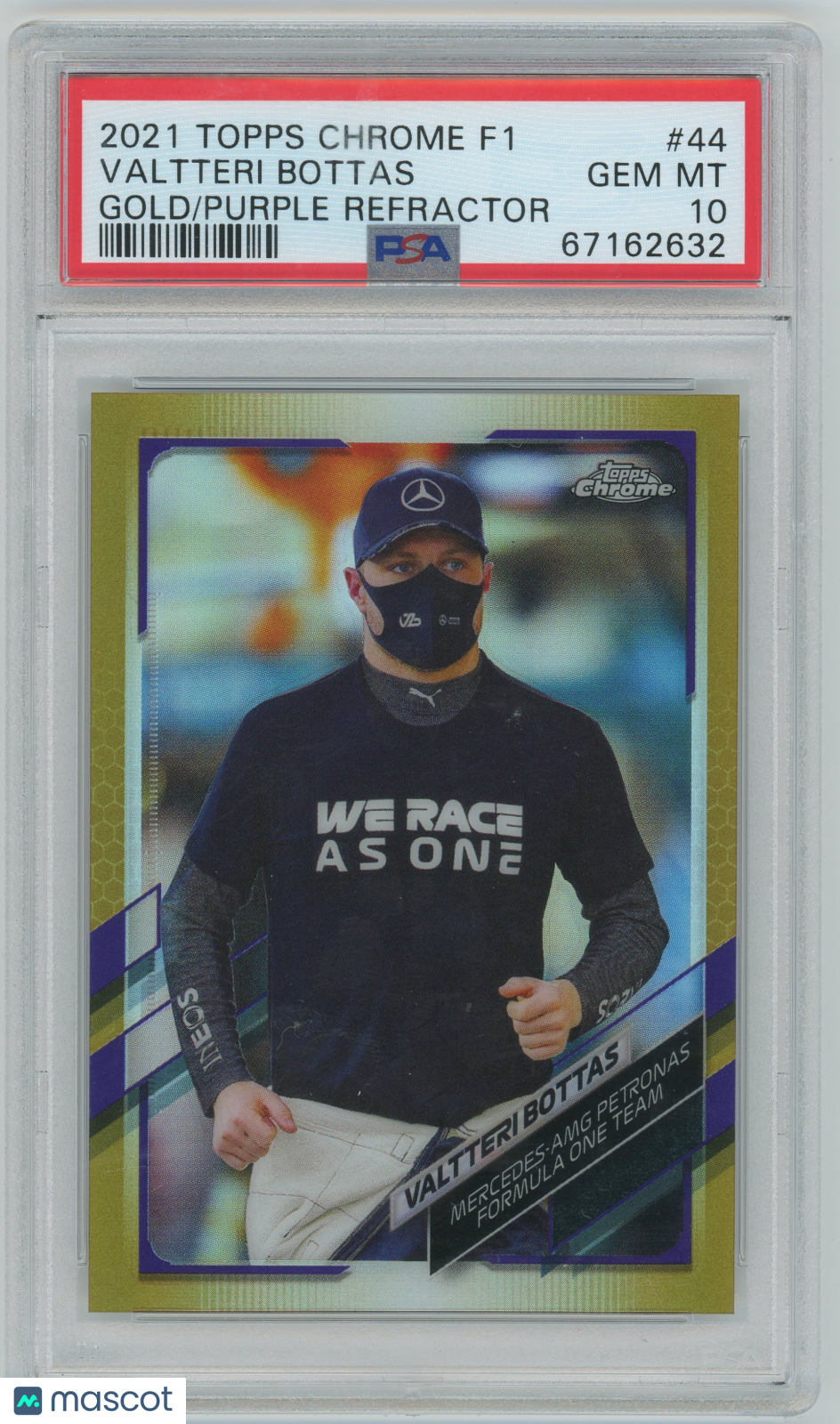 2021 Topps Chrome Formula 1 Valtteri Bottas #44 PSA 10