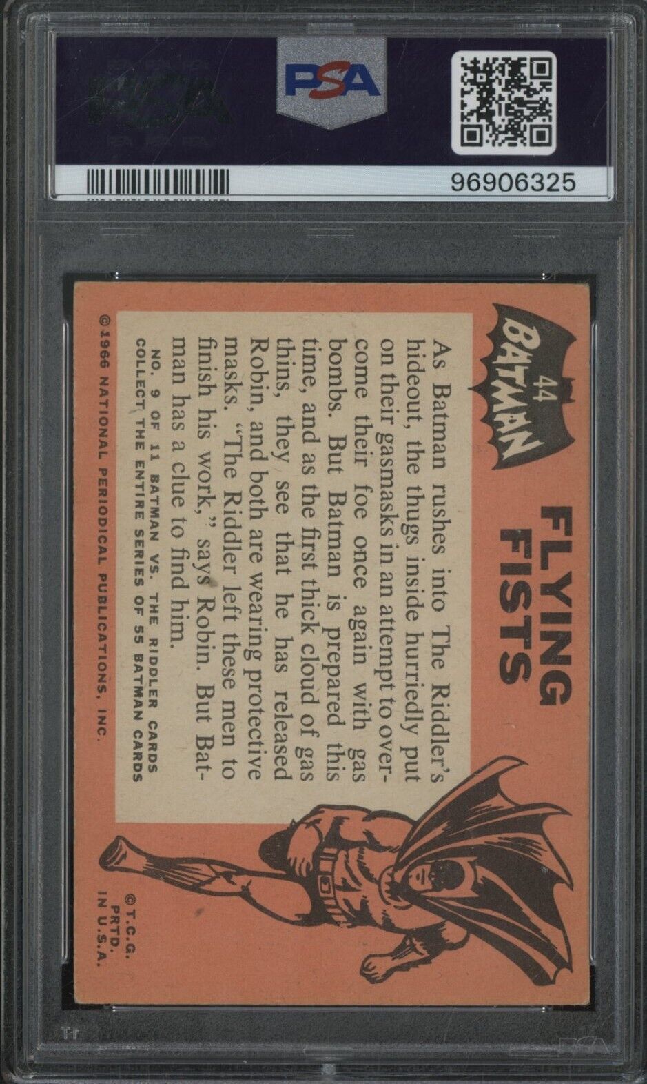 1966 Batman - BLACK BAT - #44 Flying Fists - PSA 2 GOOD