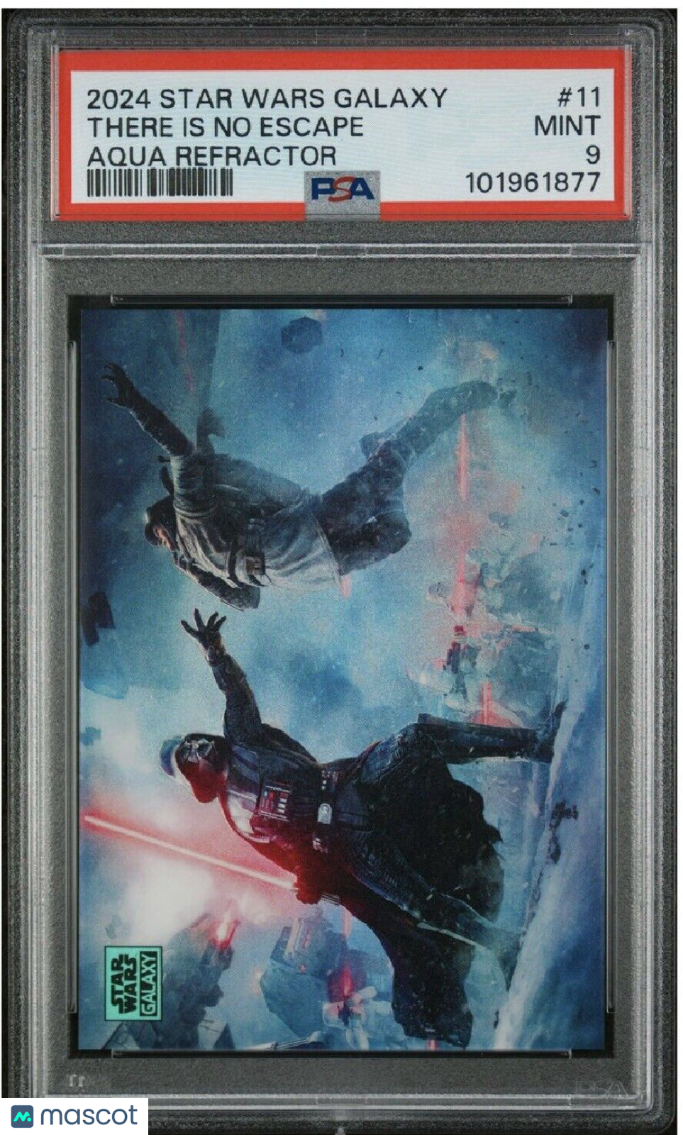 Star Wars Galaxy There Is No Escape #11 - /199 Aqua Refractor PSA 9 - /199