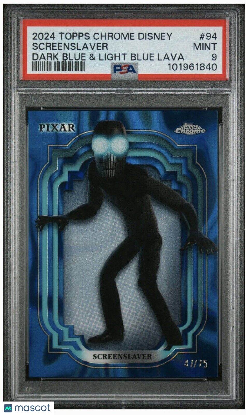 2024 Topps Chrome Disney Screenslaver #94 - /75 Blue Lava PSA 9 - /75