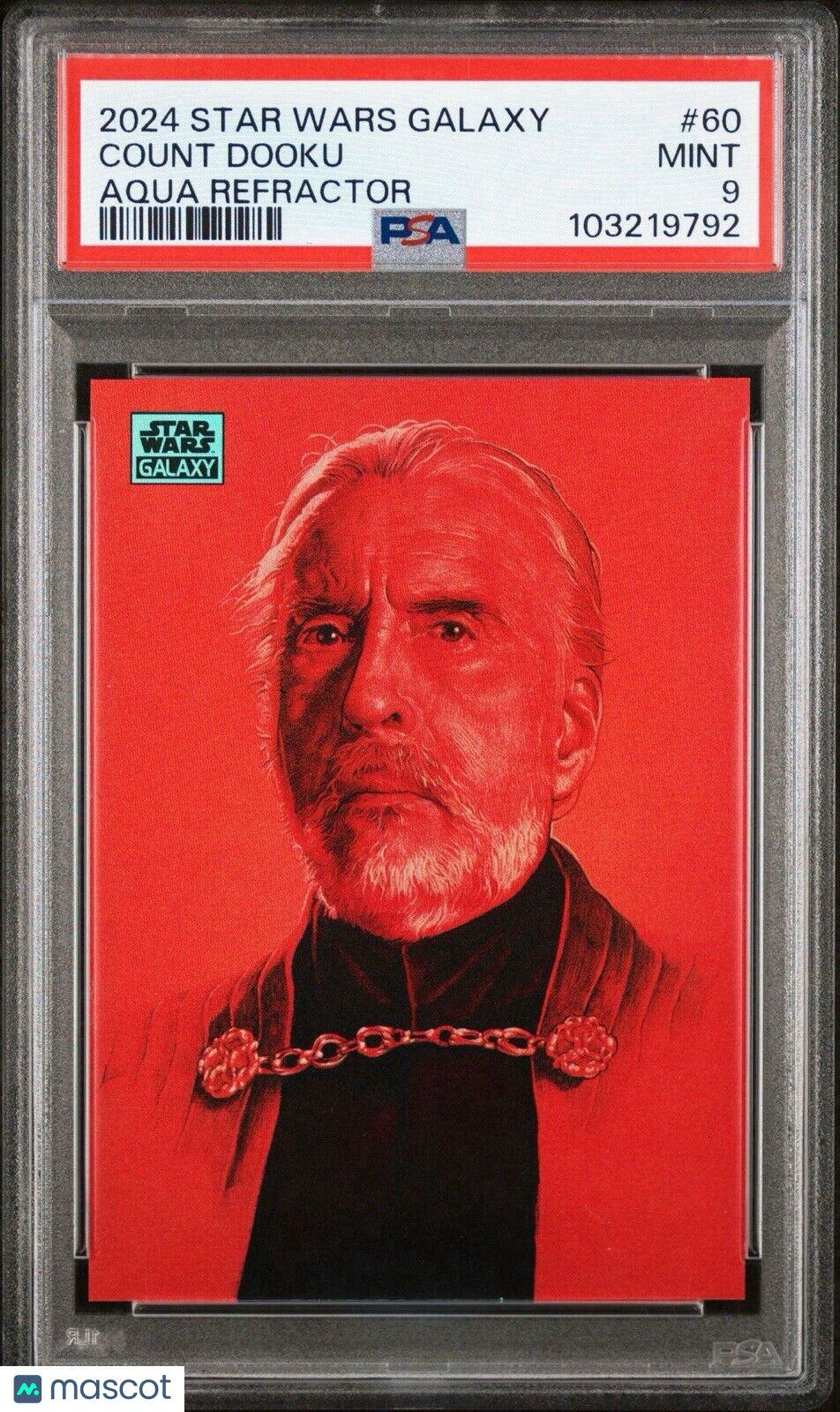 Star Wars Galaxy Count Dooku - Aqua Refractor /199 - PSA 9 - /199