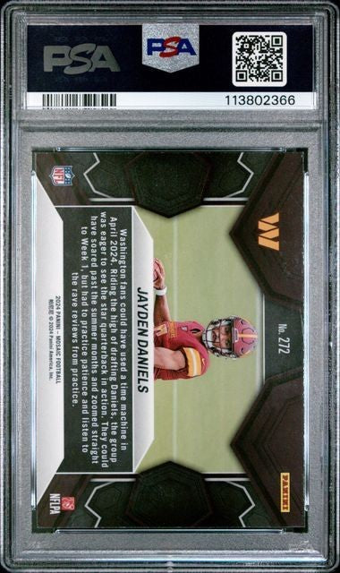 2024 Panini Mosaic - Jayden Daniels #272 - ROOKIE - PSA - ROOKIE
