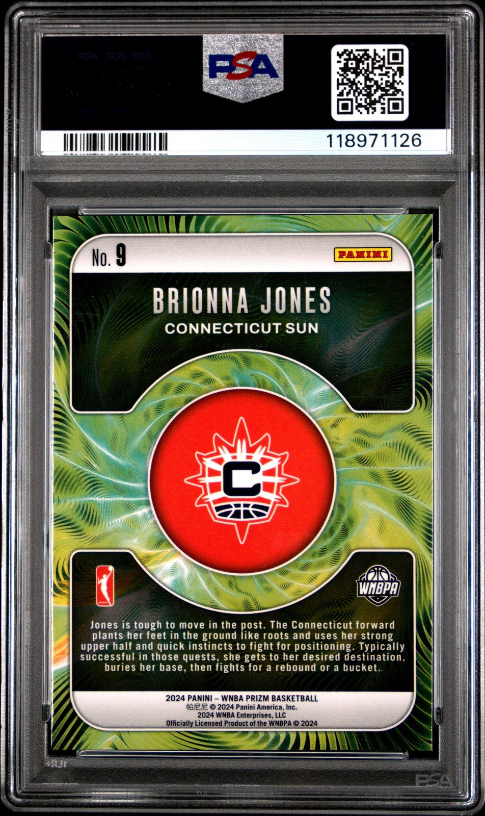 2024 Panini Prizm WNBA - BRIONNA JONES #9 - Fractal - PSA 10