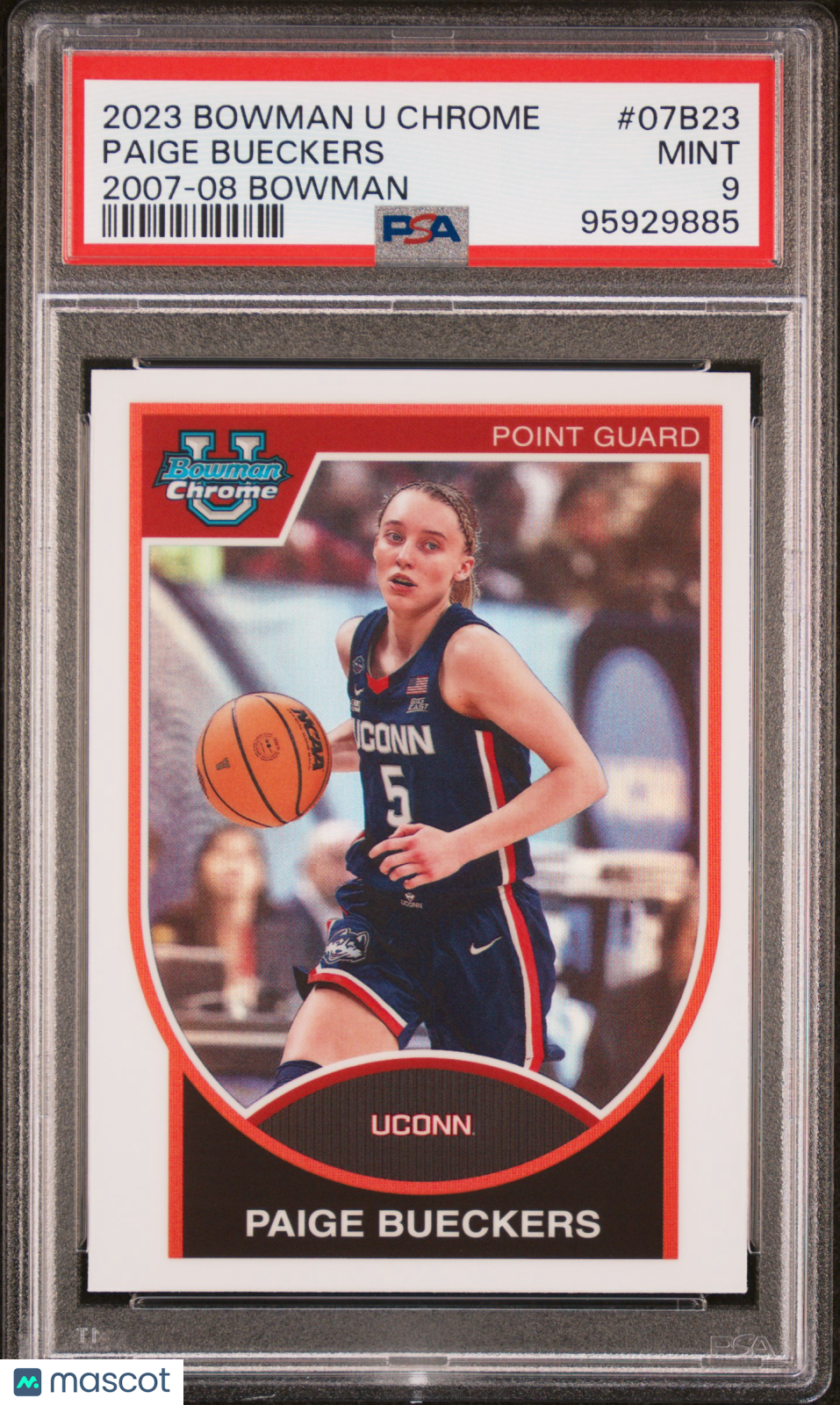 2023 Bowman University Chrome 2007-08 Bowman Paige Bueckers #07B23 PSA 9
