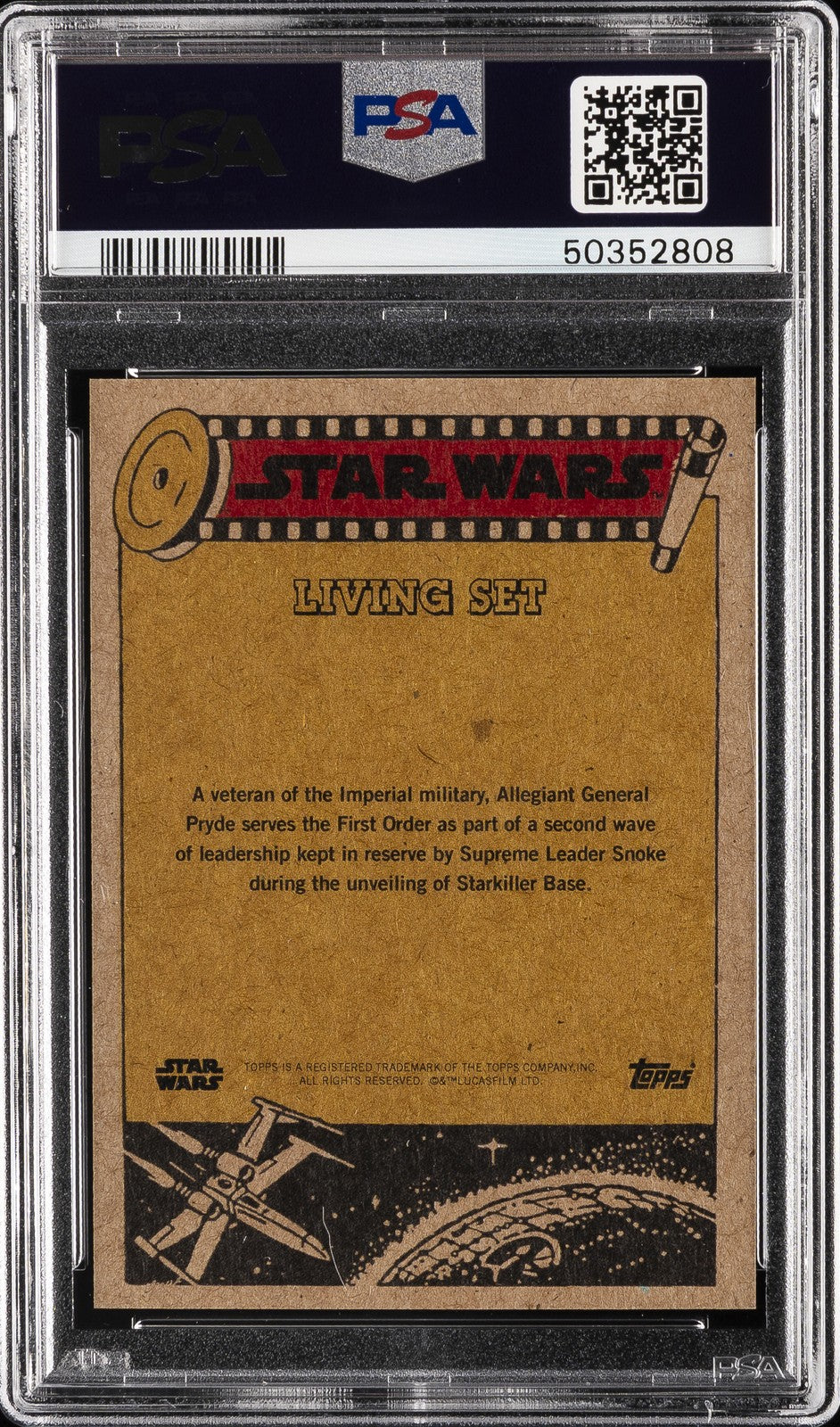 2020 Topps Star Wars Living - Allegiant General Pryde #114 - PSA 10