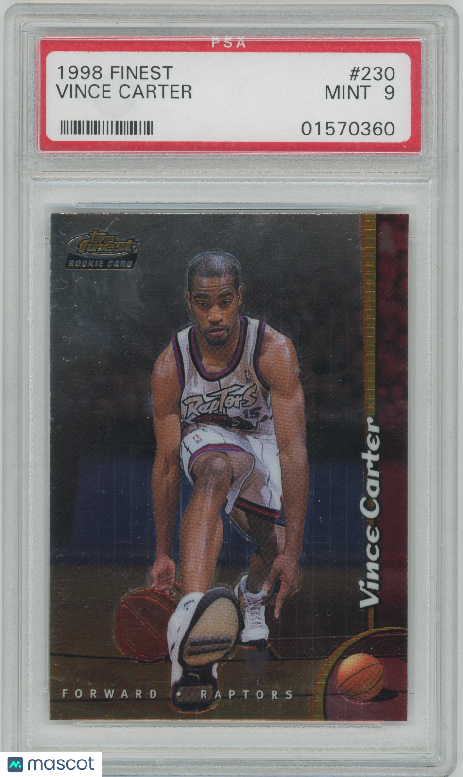 1998 Finest Vince Carter ROOKIE #230 PSA 9