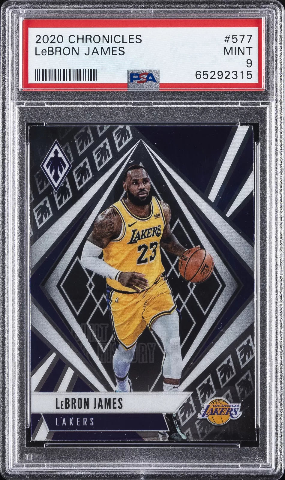 2020 Panini Chronicles LeBron James #577 PSA 9