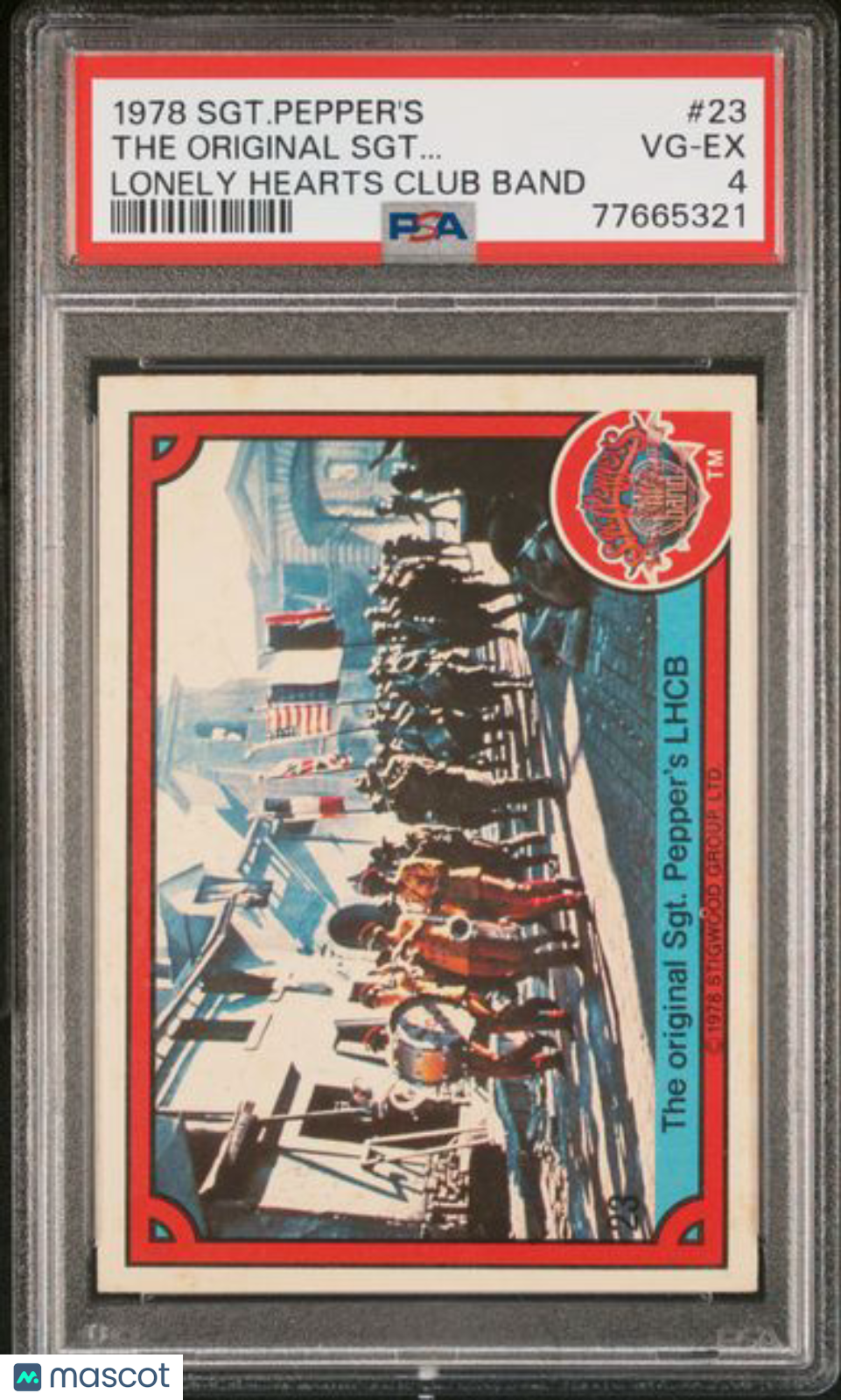 The Beatles - 1978 Sergeant Pepper's - #23 The Original Sergeant - PSA 4