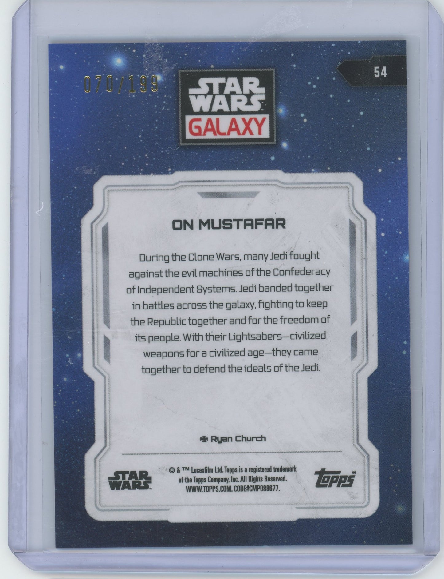 Star Wars Galaxy On Mustafar 070/199 #54
