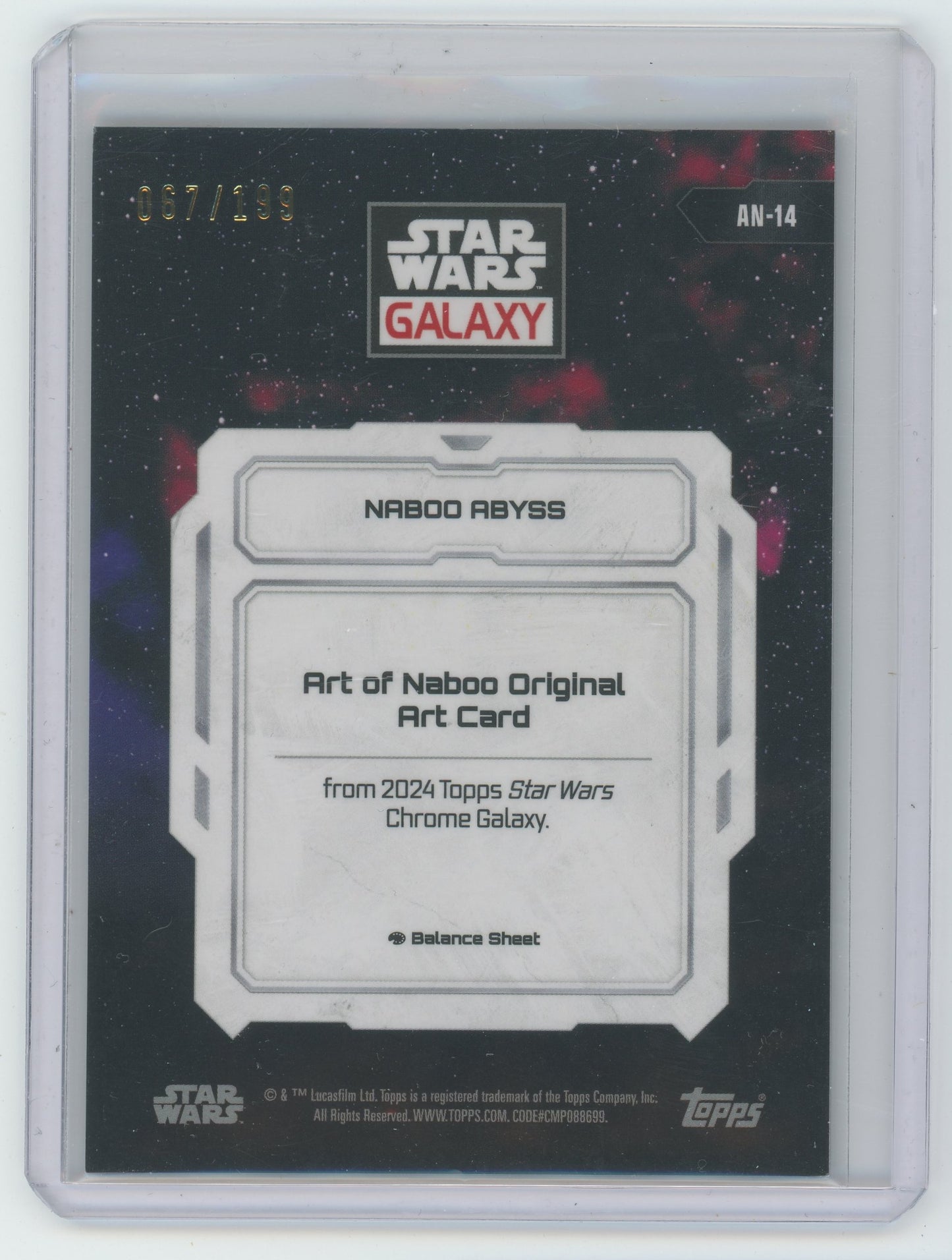 Star Wars Galaxy Naboo Abyss 067/199 #AN-14