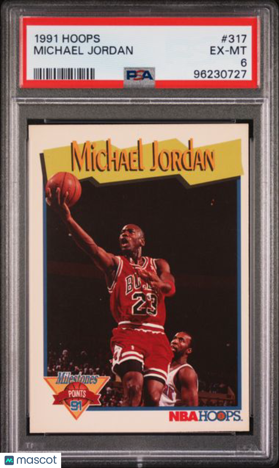 1991 Hoops #317 Michael Jordan Chicago Bulls HOF PSA