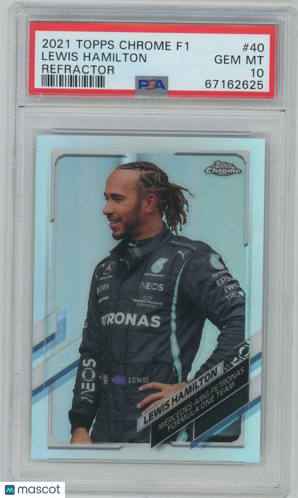 2021 Topps Chrome Formula 1 Lewis Hamilton #40 PSA 10