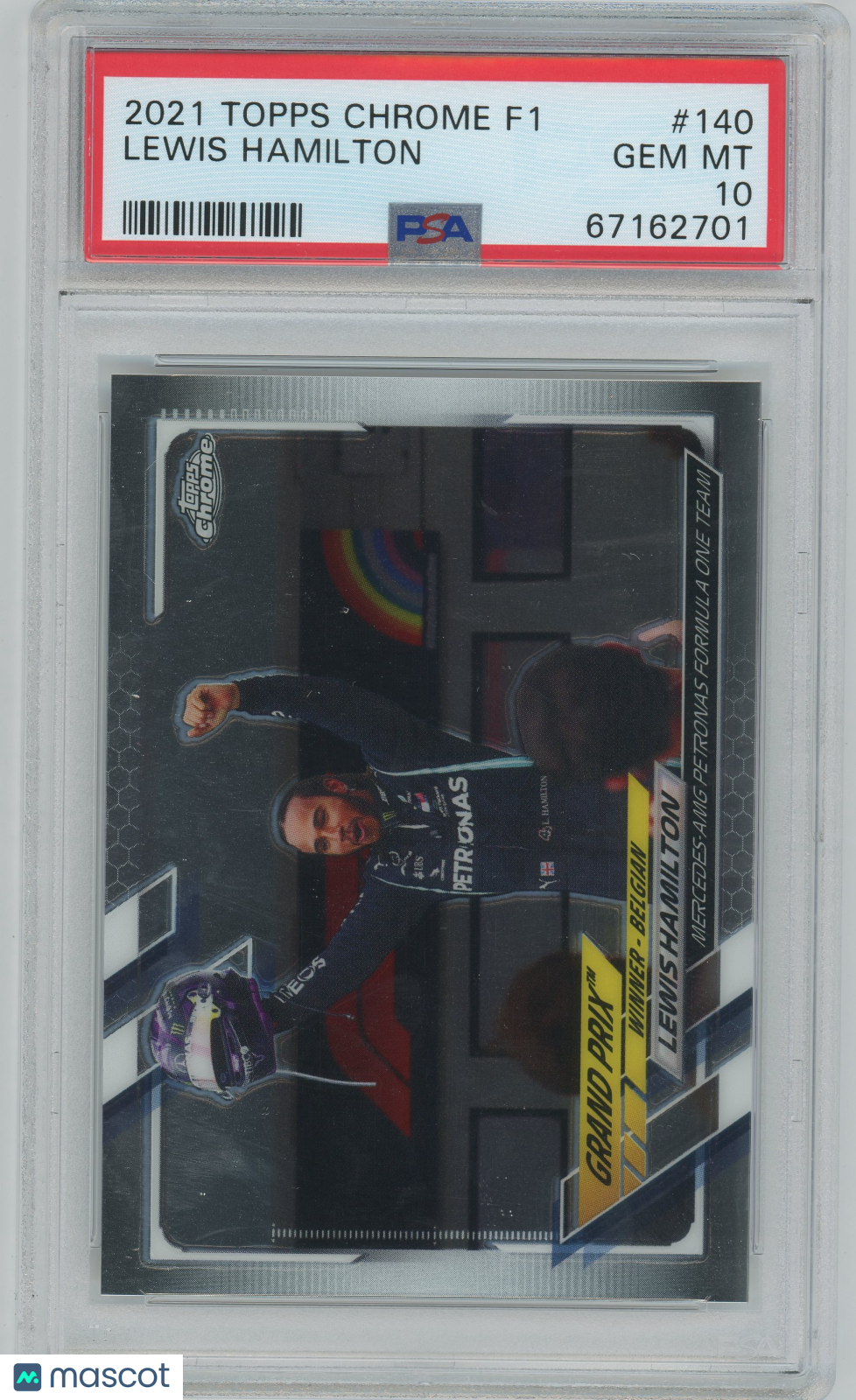 2021 Topps Chrome Formula 1 Lewis Hamilton #140 PSA 10