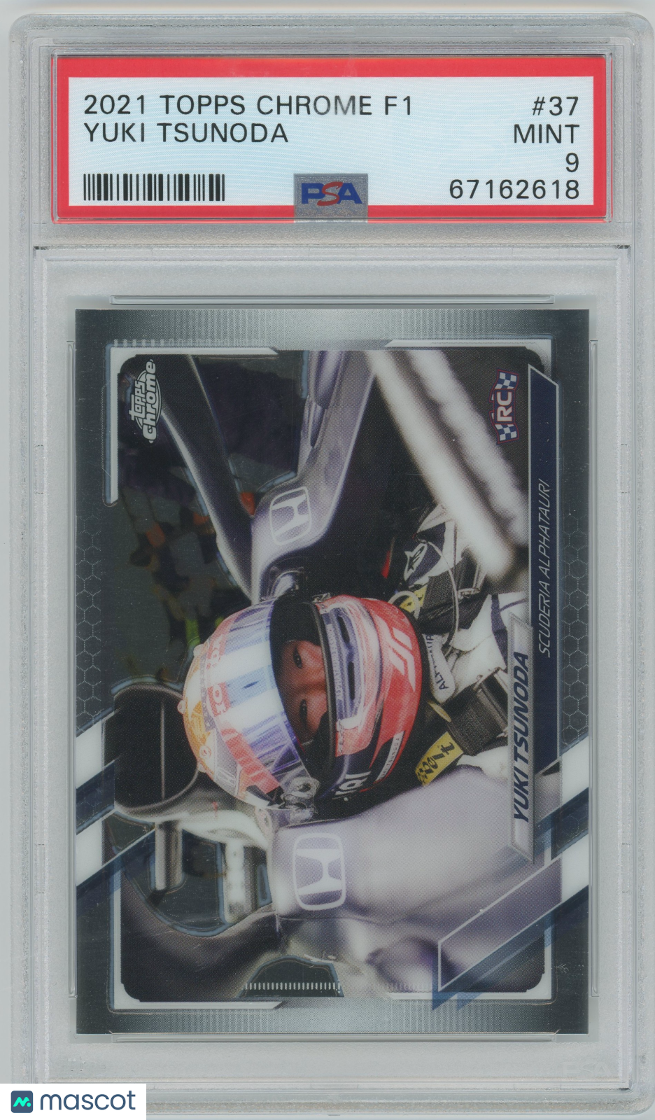2021 Topps Chrome Formula 1 Yuki Tsunoda #37 PSA 9