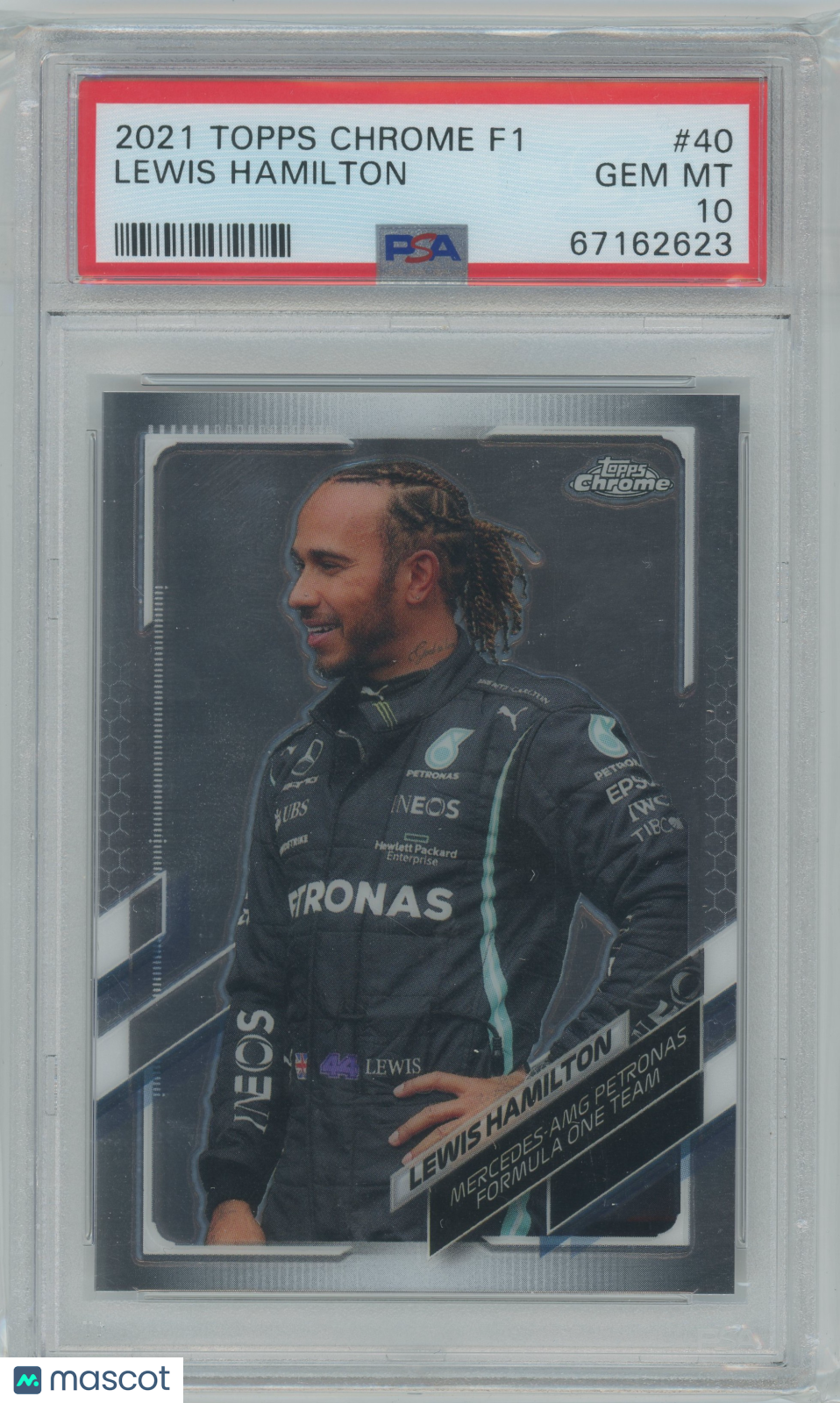 2021 Topps Chrome Formula 1 Lewis Hamilton #40 PSA 10