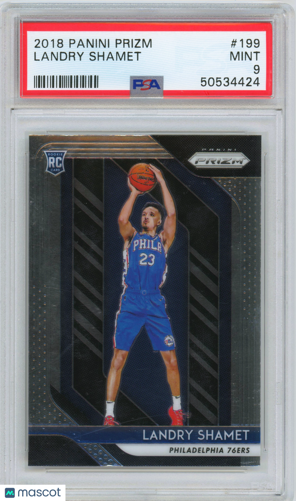 2018 Panini Prizm Landry Shamet ROOKIE #199 PSA 9