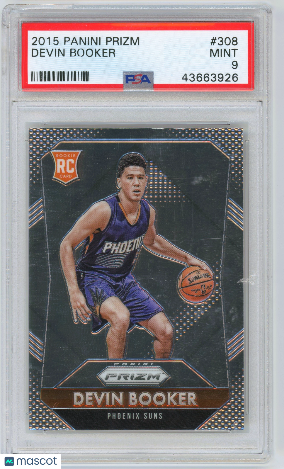 2015 Panini Prizm Devin Booker ROOKIE #308 PSA 9