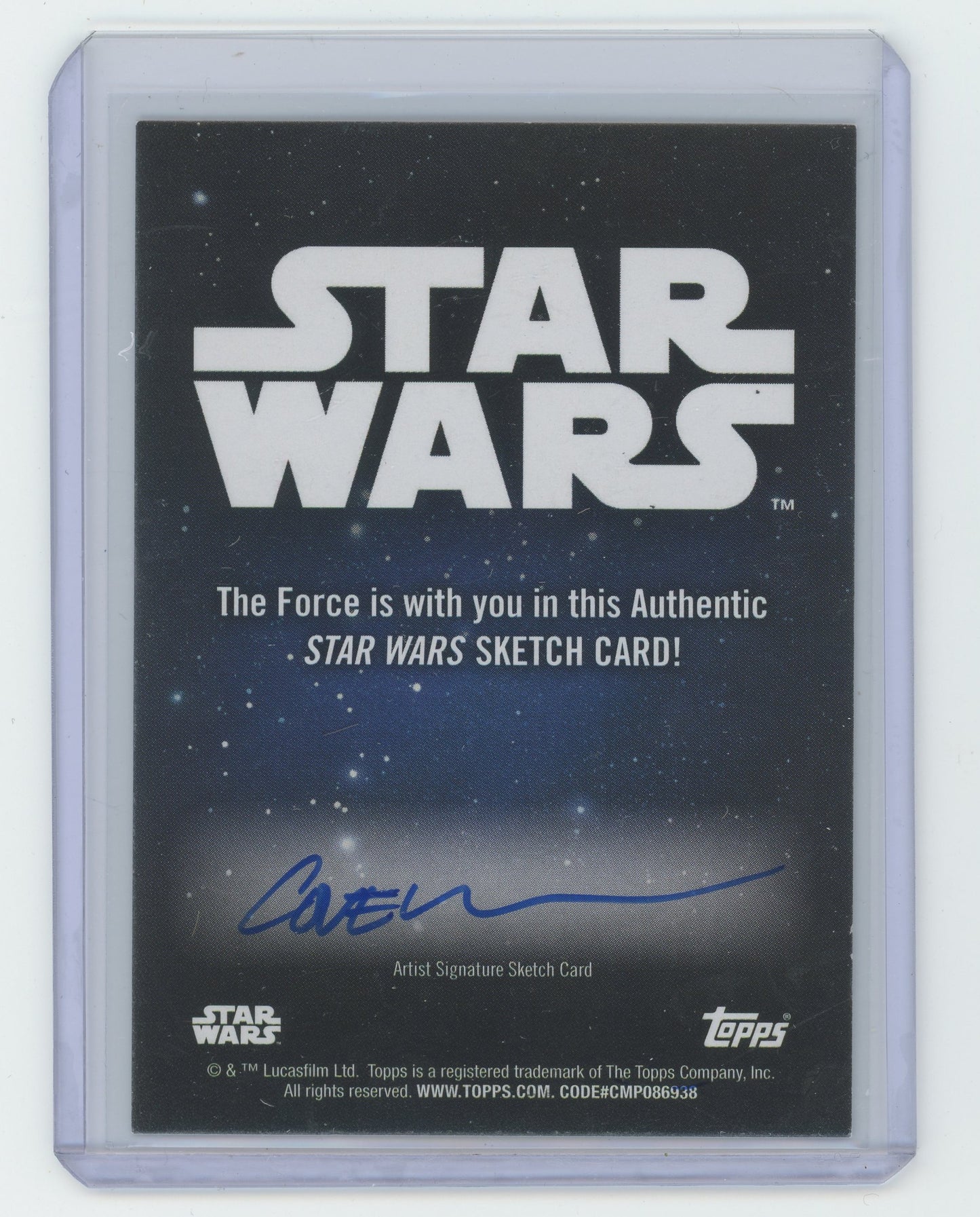 2024 Star Wars Galaxy Supreme Leader Snoke 1/1 Sketch Card