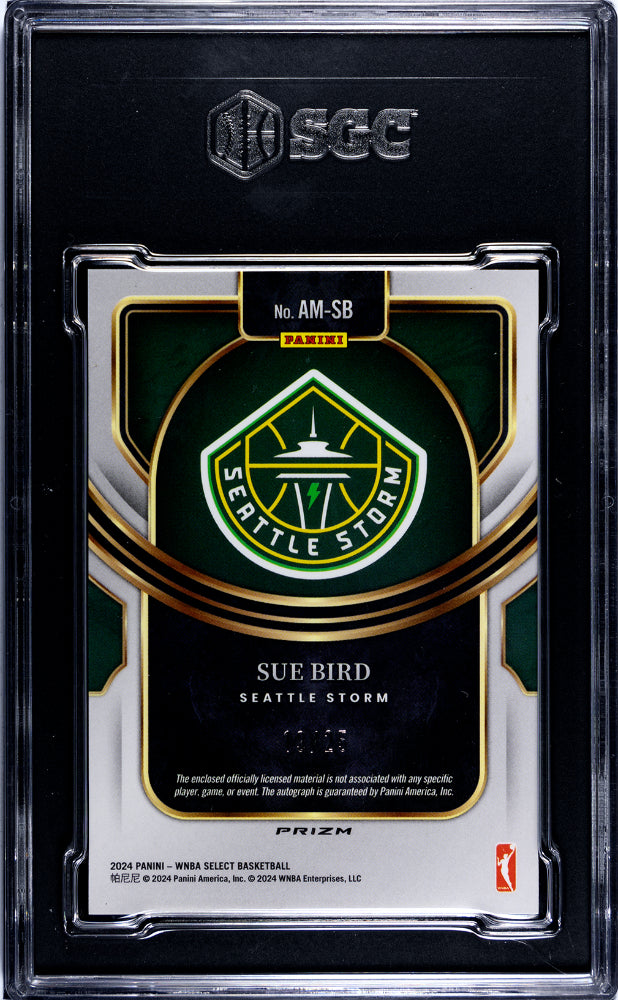 2024 Panini Select WNBA - Sue Bird - AUTO - Tie Dye Prizm /25 - SGC 9 - AUTO /25