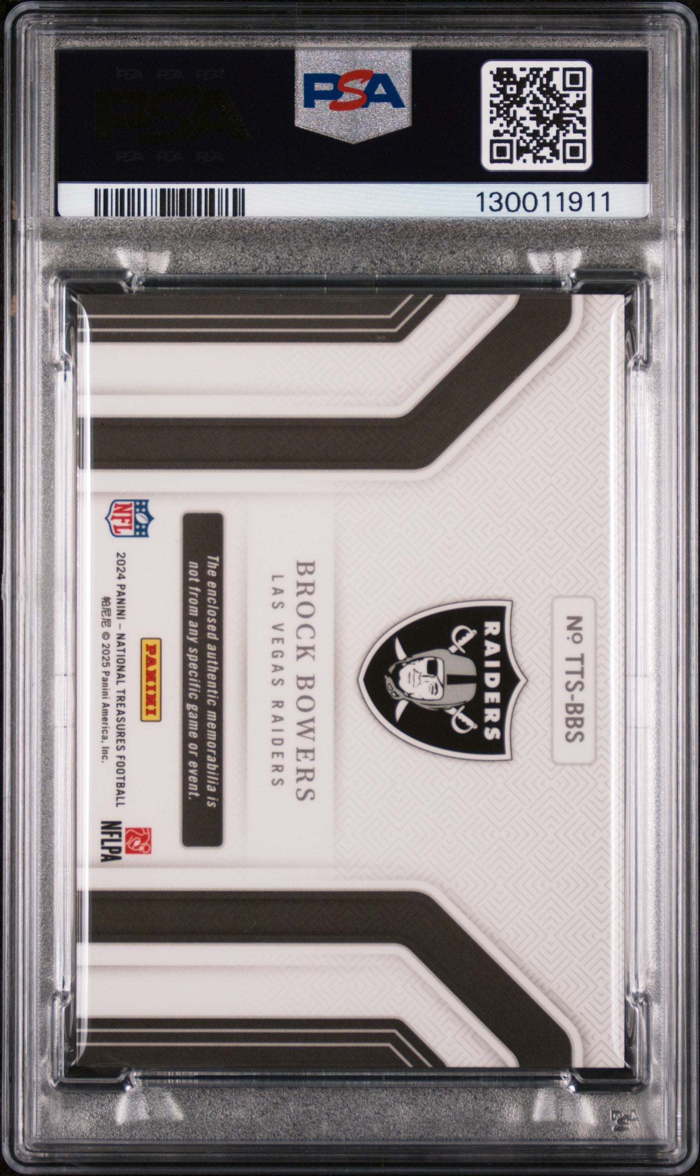 2024 National Treasures - Brock Bowers #99 - ROOKIE PATCH /99 - PSA - ROOKIE /99