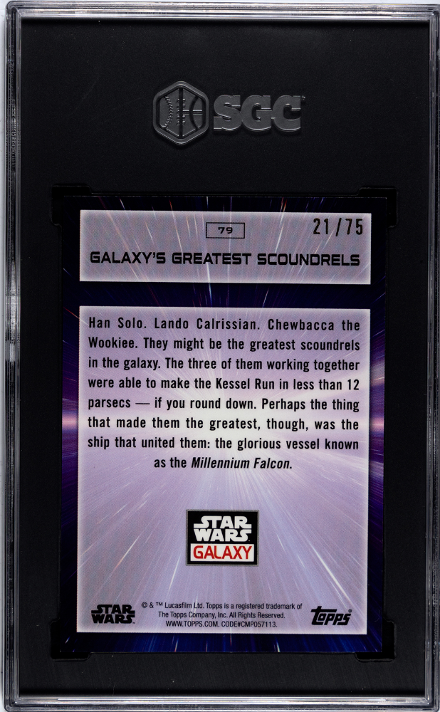 2022 Star Wars Galaxy - Galaxy's Greatest Scoundrels - Prizm Refractor /75 - SGC