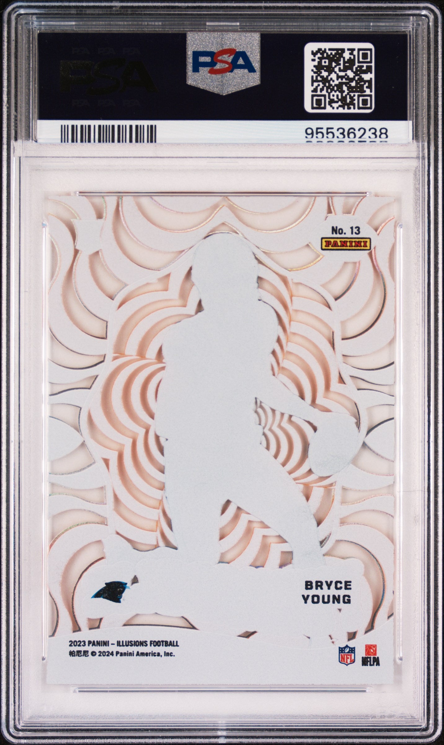 2023 Panini Illusions Funkadelic Bryce Young ROOKIE #13 Orange PSA 9