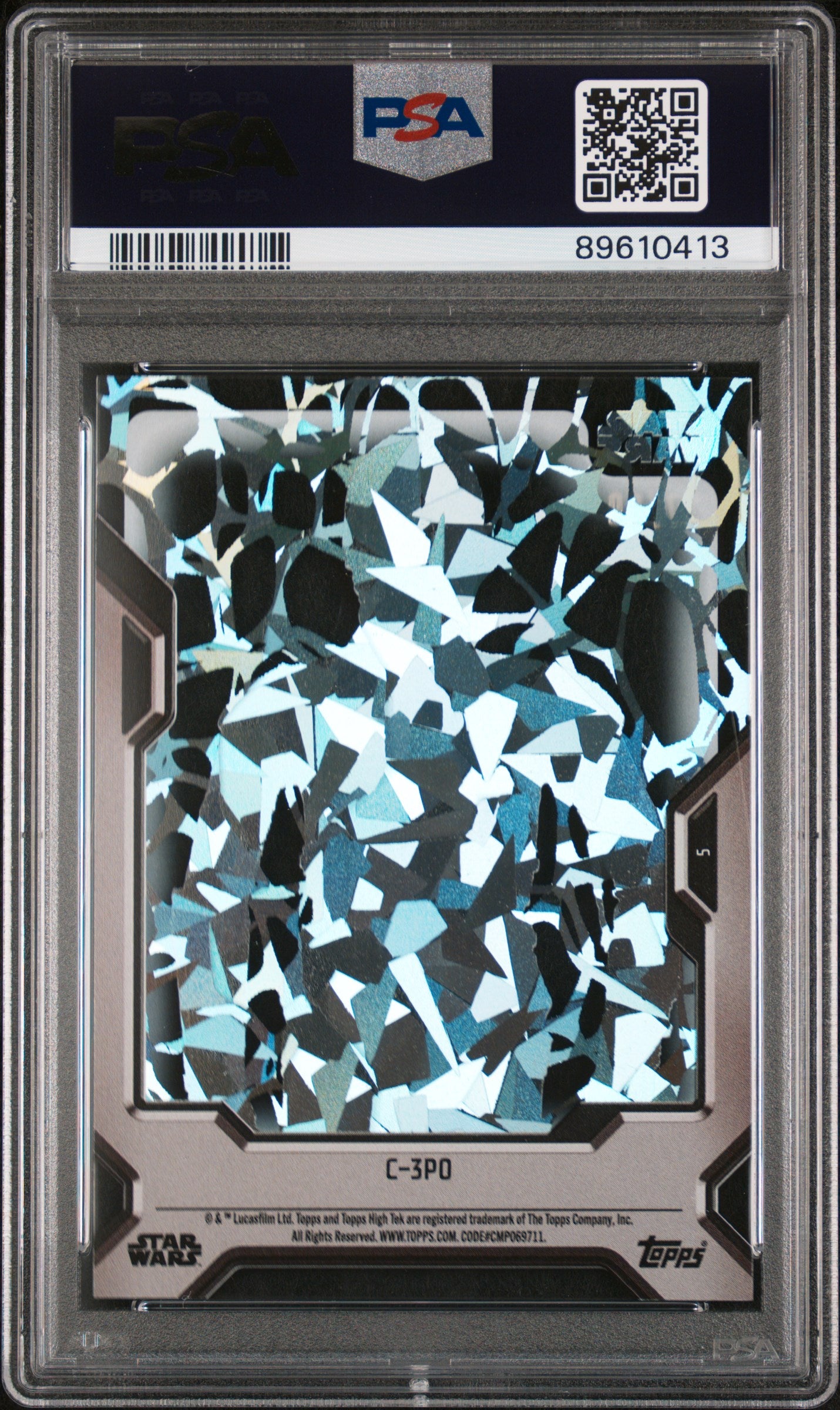 2023 Topps Star Wars High Tek C-3po #5 - /99 PSA 10 - /99