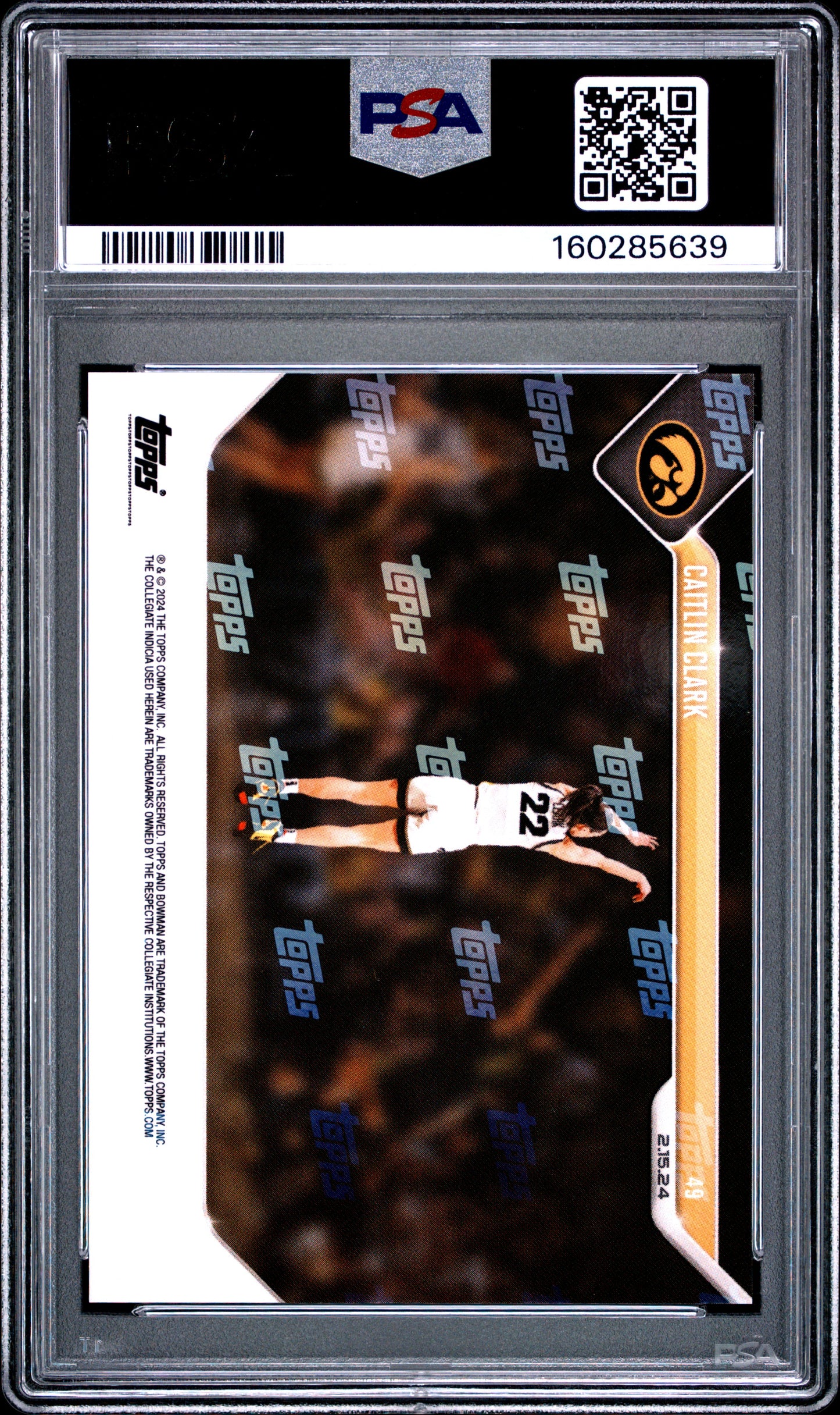 2023 Bowman U Now - Caitlin Clark #49 - PSA 10