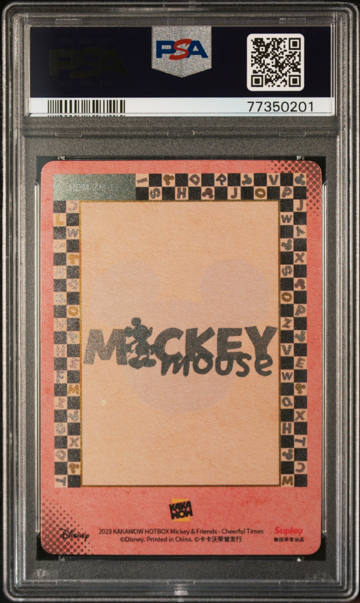 2023 Kakawow Mickey & Friends - Cheerful Times - Alphabet Mickey & F - PSA 10