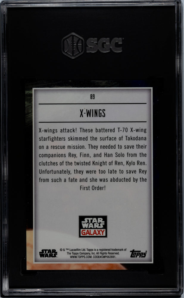 2023 Topps Chrome Star Wars Galaxy X-Wings #89 - /50 SGC 10 -/50