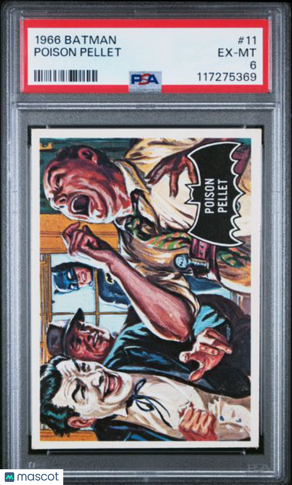 1966 Batman - BLACK BAT - #11 Poison Pellet - PSA 6