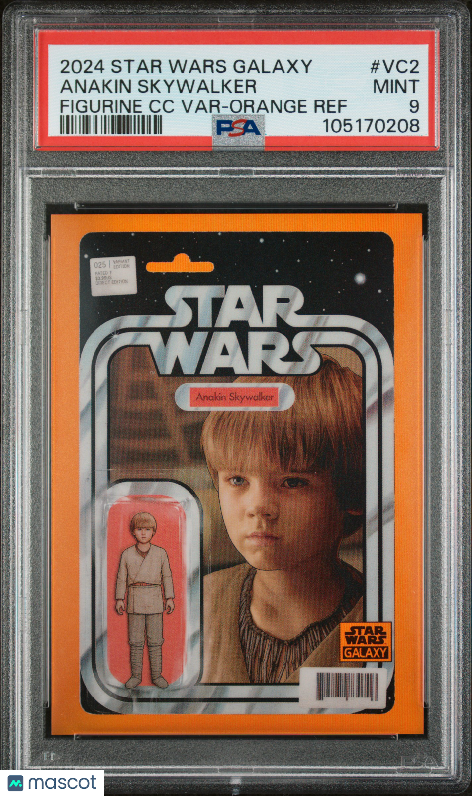 2024 Star Wars Galaxy- Anakin Skywalker - Orange Comic Cover SSP /25 - PSA - /25