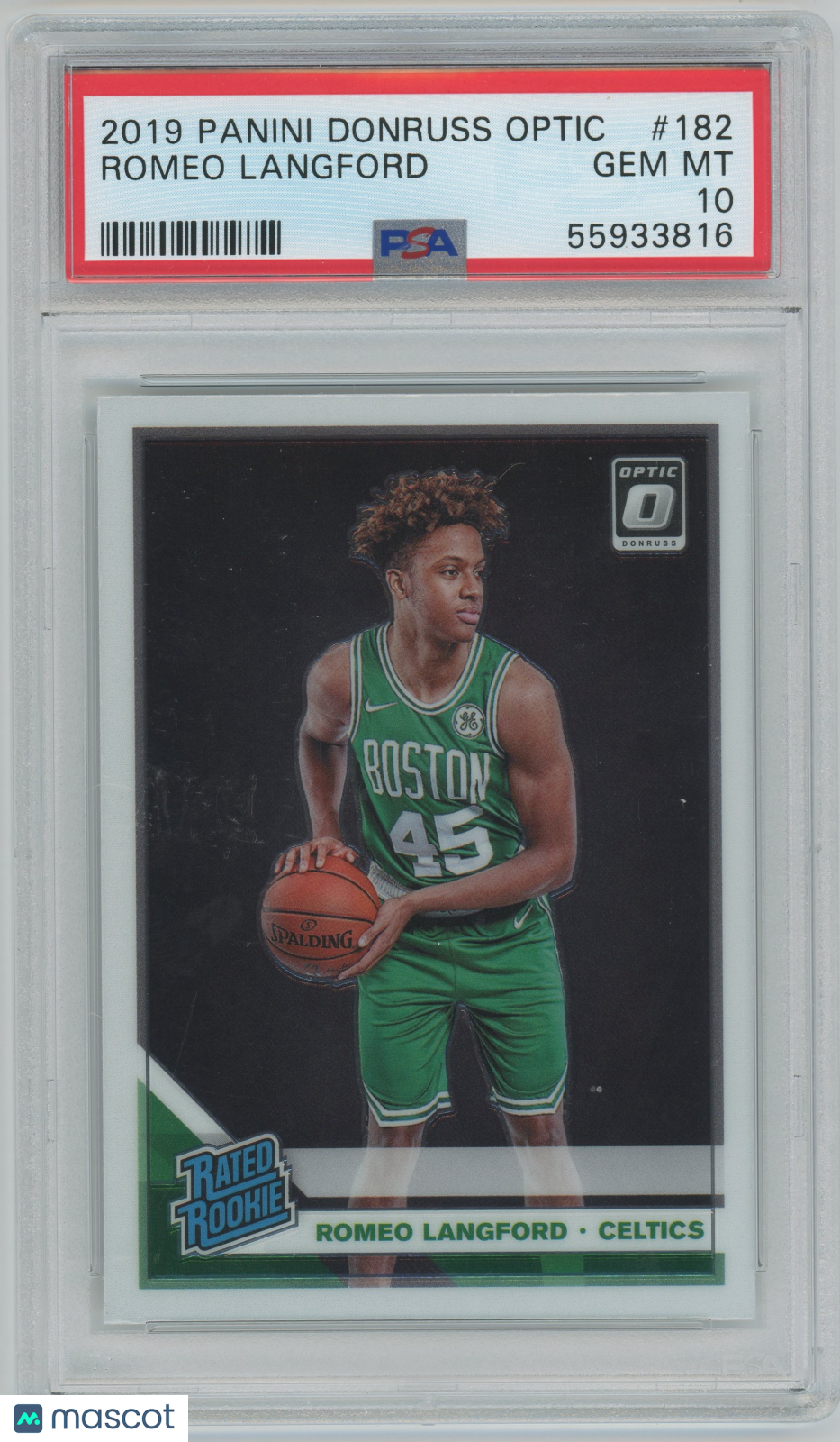 2019 Panini Donruss Optic Romeo Langford ROOKIE #182 PSA 10