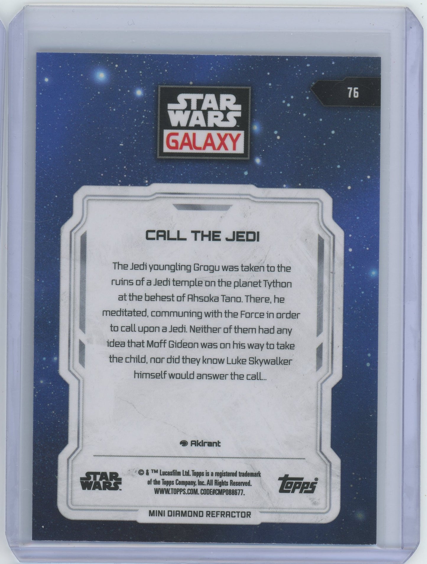 Star Wars Galaxy Call the Jedi #76