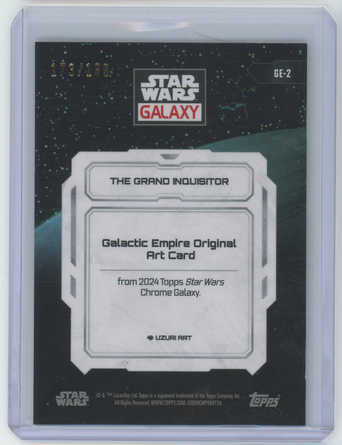 2024 Star Wars Galaxy - The Grand Inquisitor #GE-2 - Aqua Refractor /199