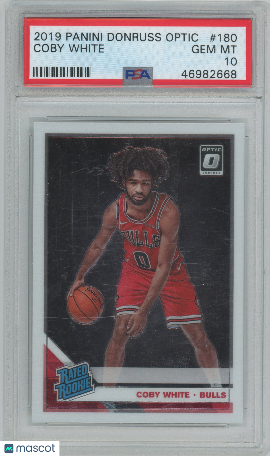 2019 Panini Donruss Optic Coby White ROOKIE #180 PSA 10