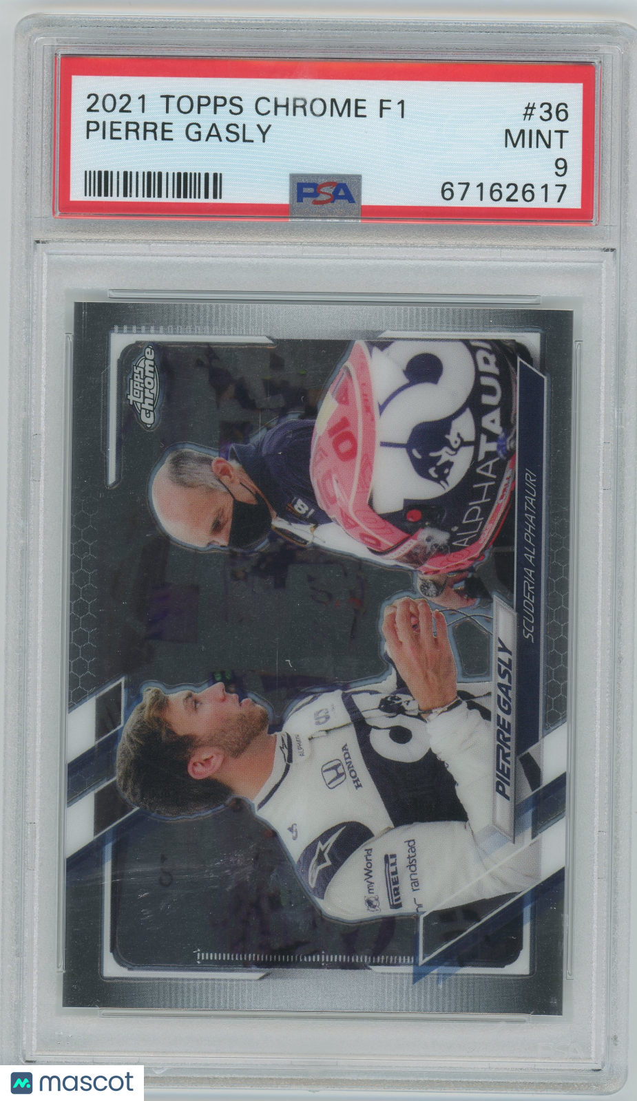 2021 Topps Chrome Formula 1 Pierre Gasly #36 PSA 9