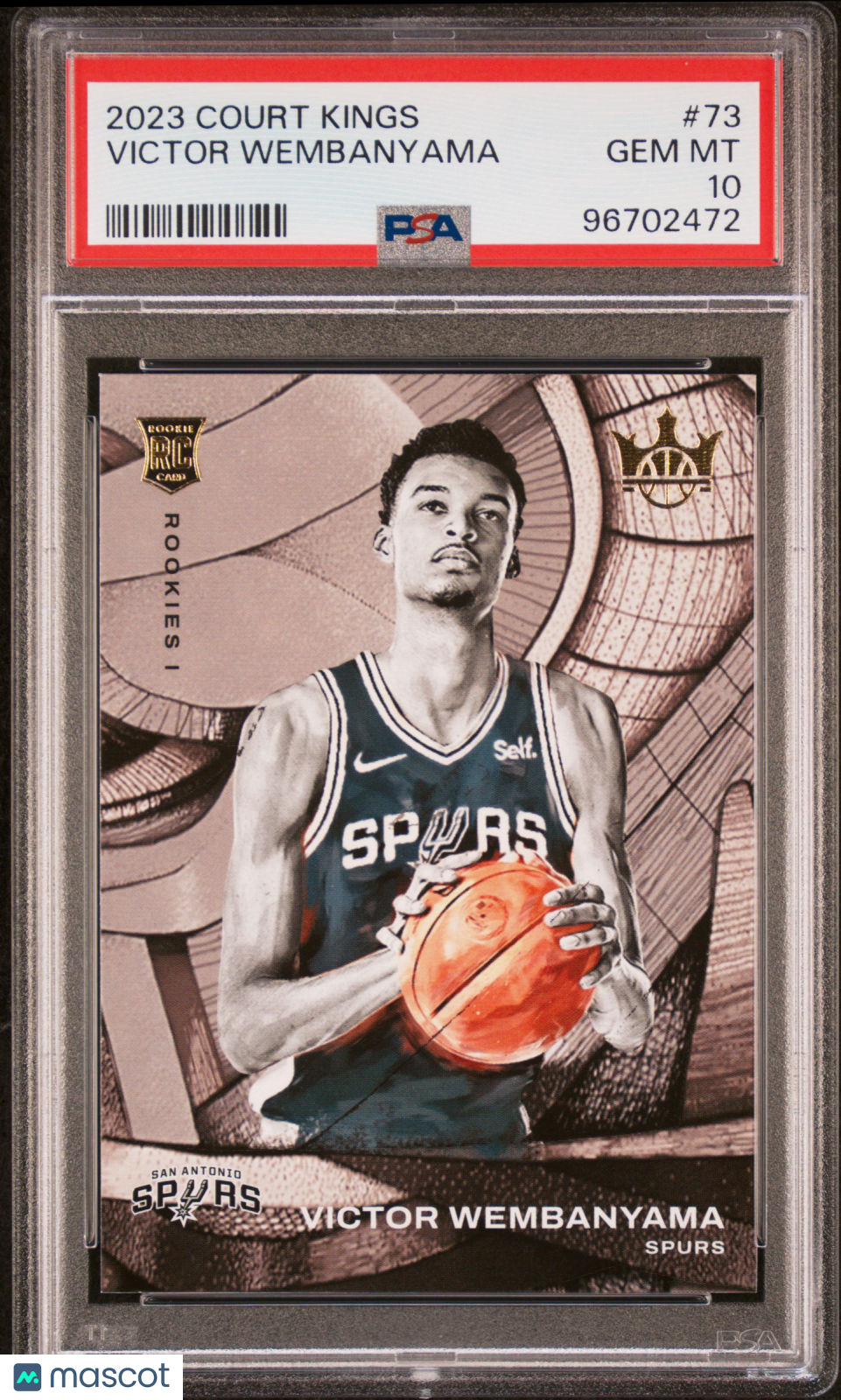 2023 Panini Court Kings Victor Wembanyama ROOKIE #73 PSA 10