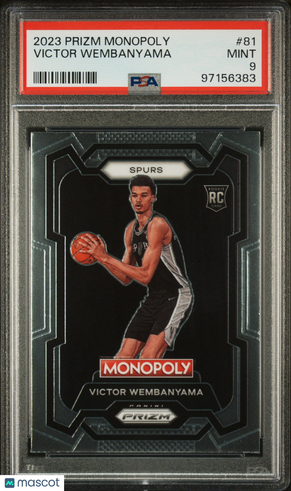 2023 Panini Prizm Monopoly Victor Wembanyama ROOKIE #81 PSA 9