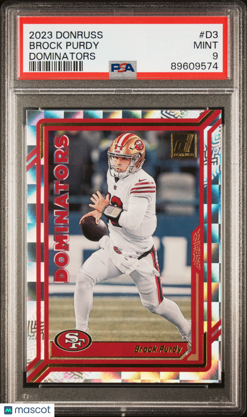 2023 Panini Donruss Dominators Brock Purdy #D3 PSA 9
