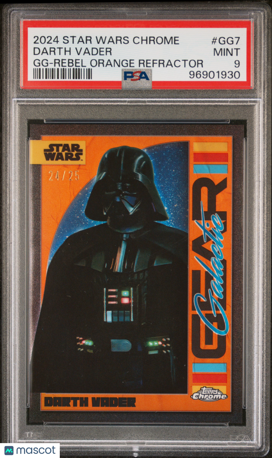 2024 Topps Chrome Star Wars Galactic Gear Darth Vader #GG7 - /25 PSA 9 - /25