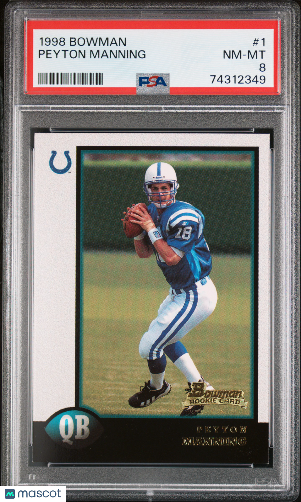 1998 Bowman Peyton Manning #1 PSA 8 - ROOKIE