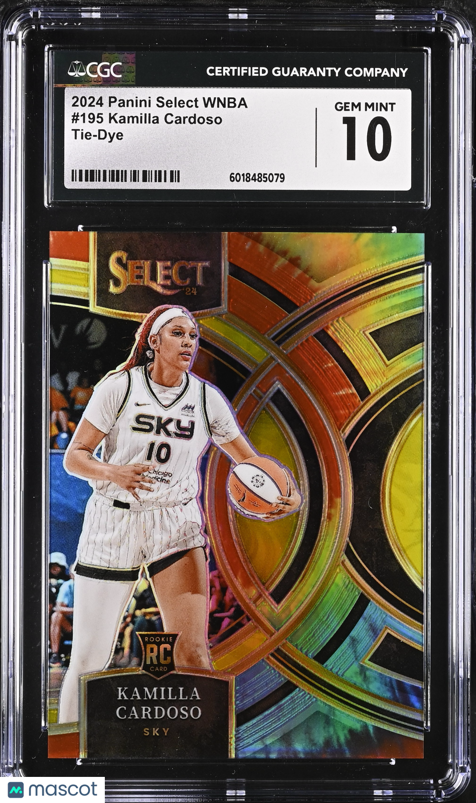 2024 Panini Select WNBA - Kamilla Cardoso #195 - Tie-Dye /25 - CGC 10 - /25