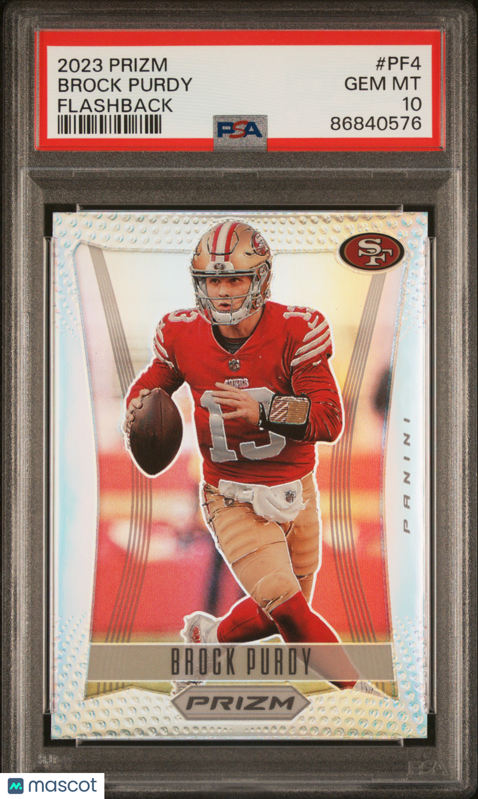 2023 Panini Prizm Prizm Flashback Brock Purdy #PF4 PSA 10