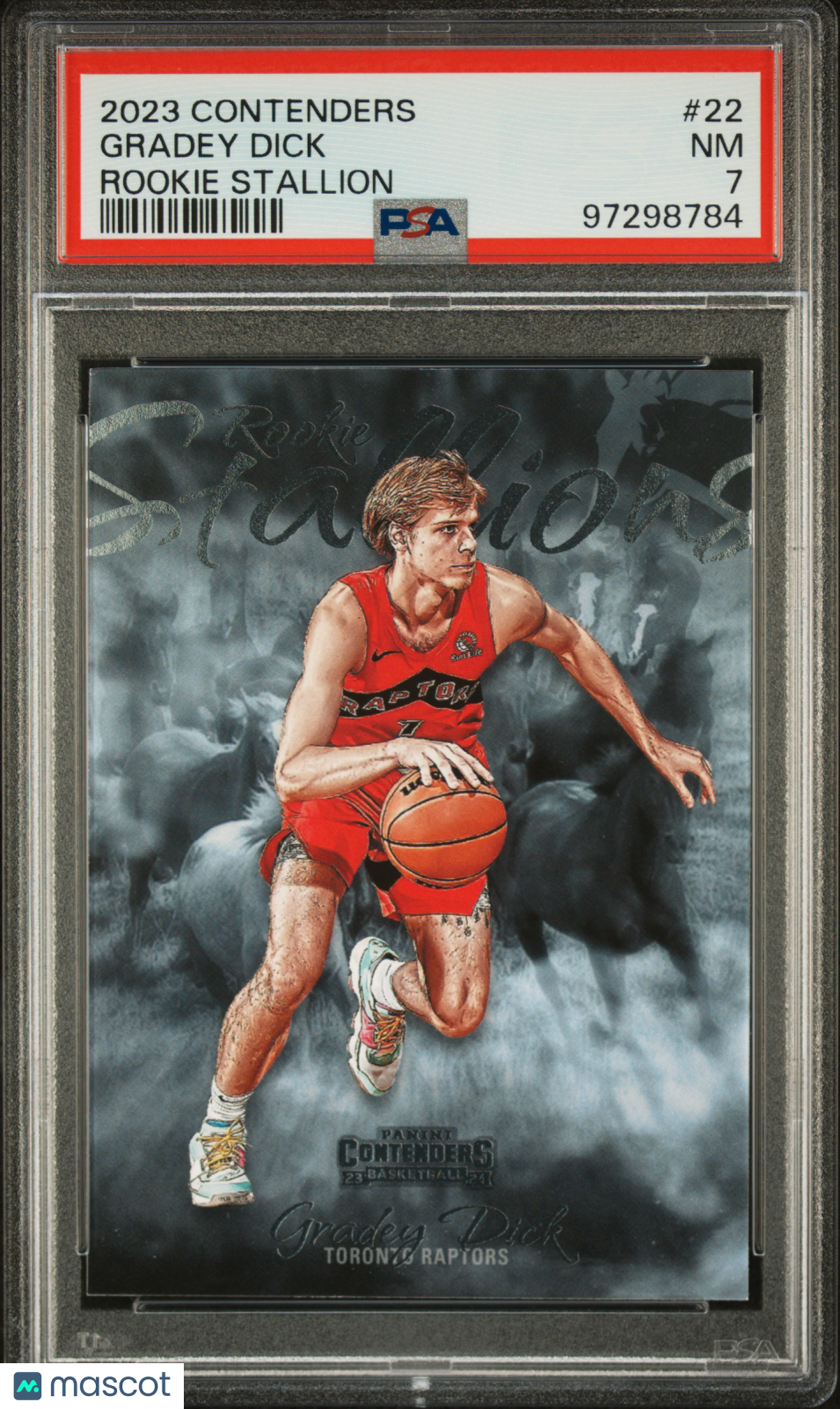 2023 Panini Contenders Rookie Stallion Gradey Dick ROOKIE #22 PSA 7