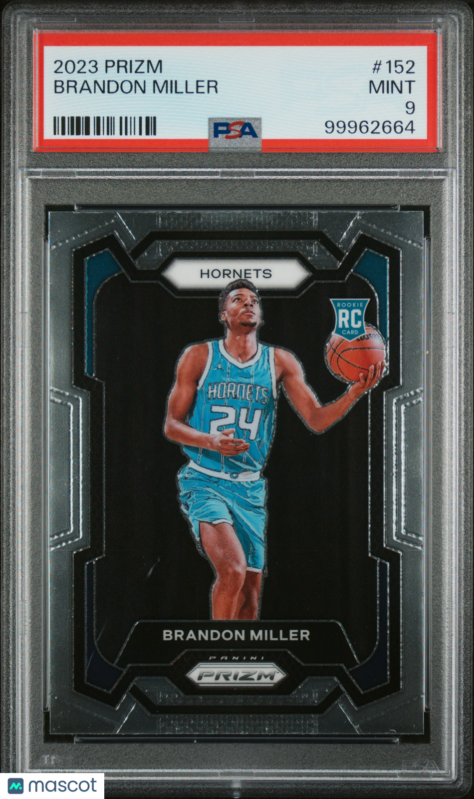 2023 Panini Prizm Brandon Miller ROOKIE #152 PSA 9