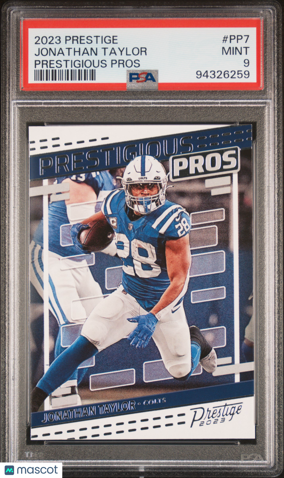 2023 Panini Prestige Prestigious Pros Jonathan Taylor #PP7 PSA 9