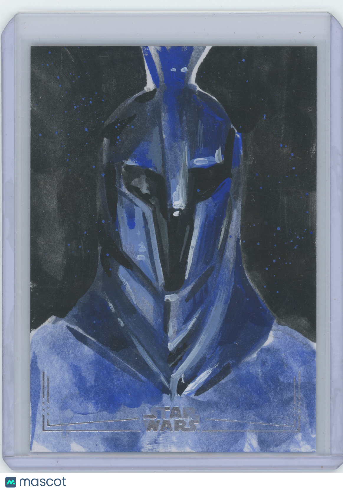 Topps Star Wars Silver Foil Sketch Card Rachel Jane Sketch Card