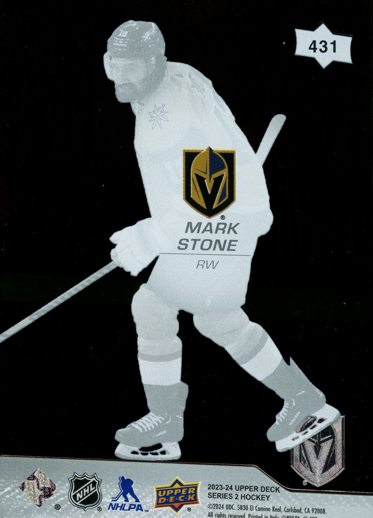 2024 Upper Deck Hockey - Mark Stone #431 - ACETATE