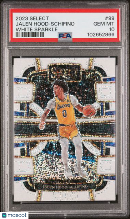 2023 Select - Jalen Hood-Schifino #99 - ROOKIE -  White Sparkle SSP - PSA 10